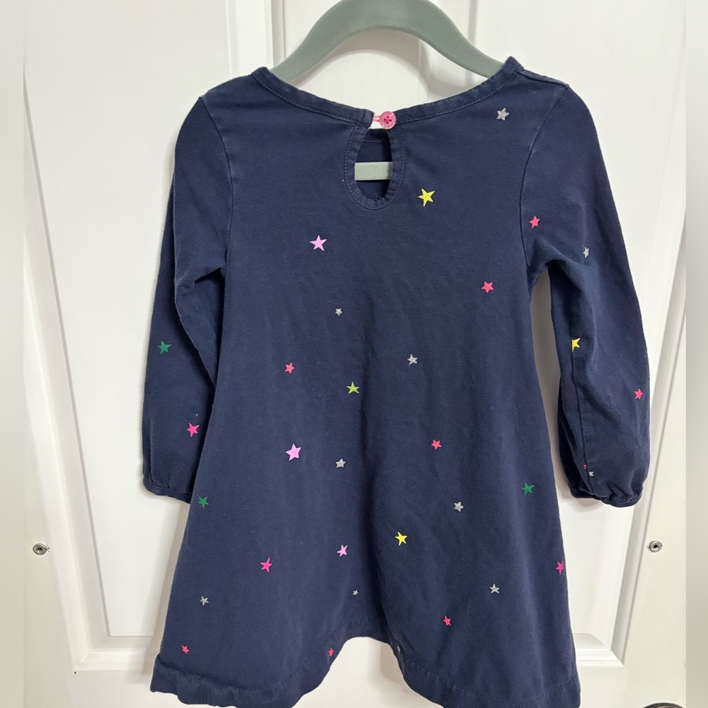 Joules Navy Star Dress | 2T - Picture 2 of 3
